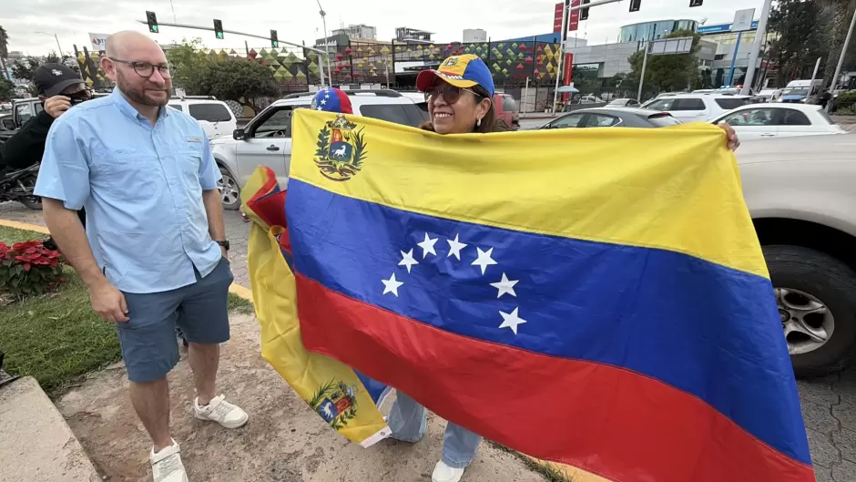Venezolanos en Tijuana celebraron la ca�da de Maduro
