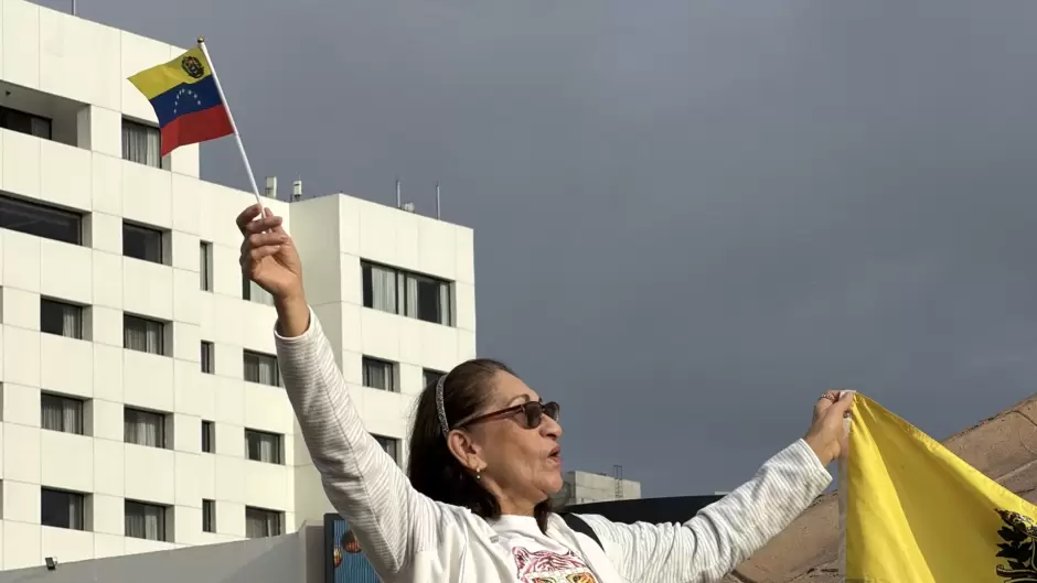 Venezolanos en Tijuana celebraron la ca�da de Maduro