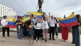 Venezolanos en Tijuana celebraron la ca�da de Maduro