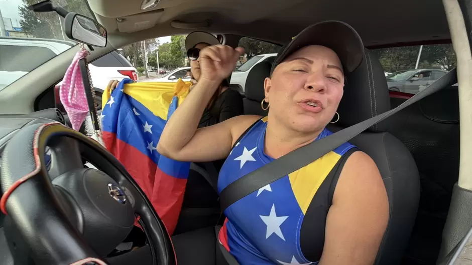 Venezolanos en Tijuana celebraron la ca�da de Maduro