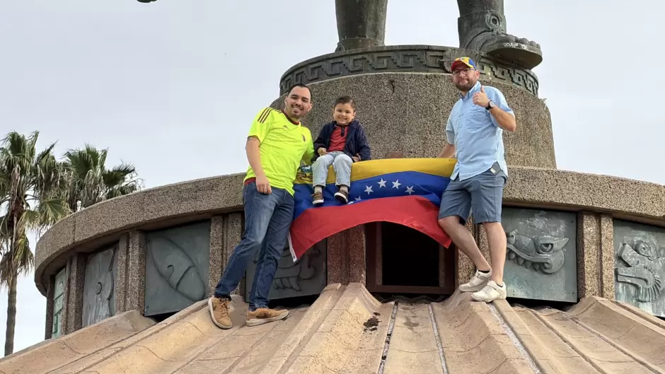 Venezolanos en Tijuana celebraron la ca�da de Maduro