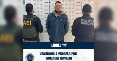 Vinculado a proceso y prisi�n preventiva por violencia familiar