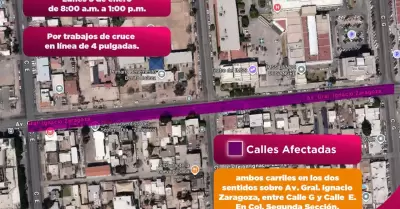 Cierre temporal de vialidad en la colonia Segunda Secci�n