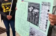 Activistas protestan en Tijuana contra intervenci�n militar de Estados Unidos en Venezuela