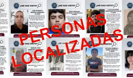 Personas reportadas como desaparecidas localizadas