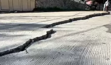 Deslizamiento de tierra en la colonia Reforma