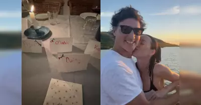 Katy Perry besa a Justin Trudeau