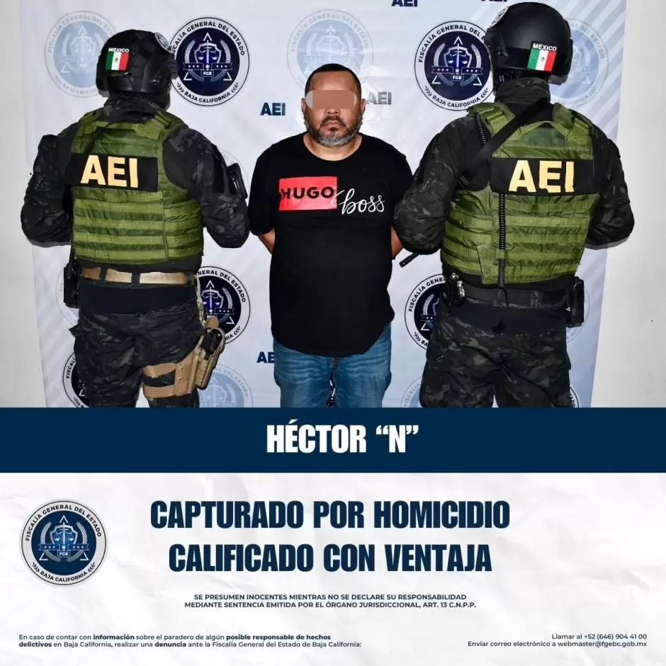 Detenido por homicidio calificado en Tijuana en agravio de un abogado