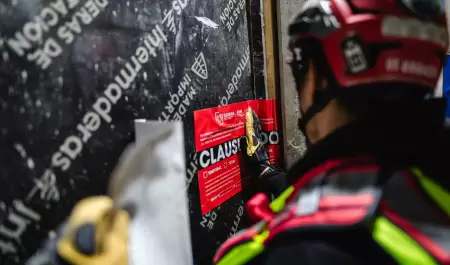 Obra de construcci�n en Punta Bandera clausurada por incumplir medidas de seguri