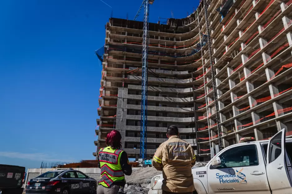 Obra de construcci�n en Punta Bandera clausurada por incumplir medidas de seguridad