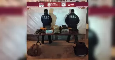 Aseguran armas de alto poder y droga durante patrullaje preventivo en Tijuana