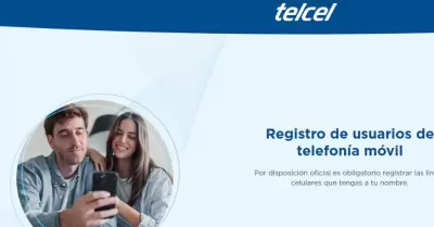Registro de l�nea telef�nica Telcel