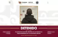 Detienen a menor armado con pistola 9 mm durante patrullaje preventivo