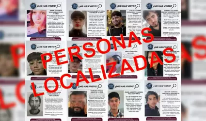 Localizadas personas reportadas como desaparecidas