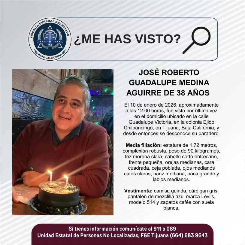 Buscan a psicólogo desparecido en Tijuana