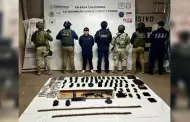 Cae en Mexicali presunto secuestrador buscado en Jalisco; le aseguran arsenal de guerra y camioneta extranjera