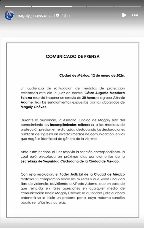 Publicaci�n de Magaly Ch�vez