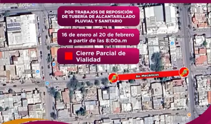 Reposici�n de tuber�a pluvial en la colonia Industrial