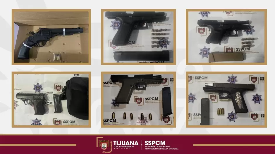 Personas armadas detenidas en distintos puntos de la ciudad