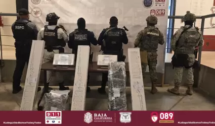 Aseguran lanzacohetes y armas de fuego de alto calibre