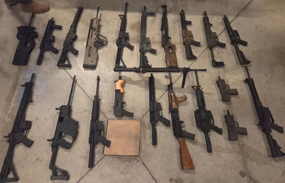 Armas decomisadas en BC