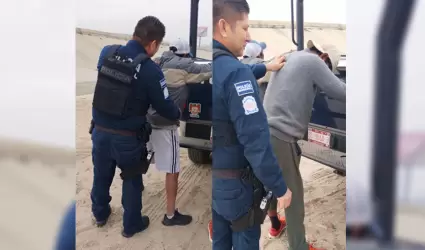 Operativo preventivo en canalizaci�n del R�o Alamar