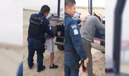 Operativo preventivo en canalizaci�n del R�o Alamar