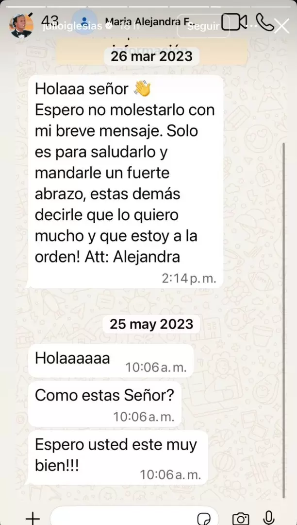Julio Iglesias publica conversaciones con sus exempleadas