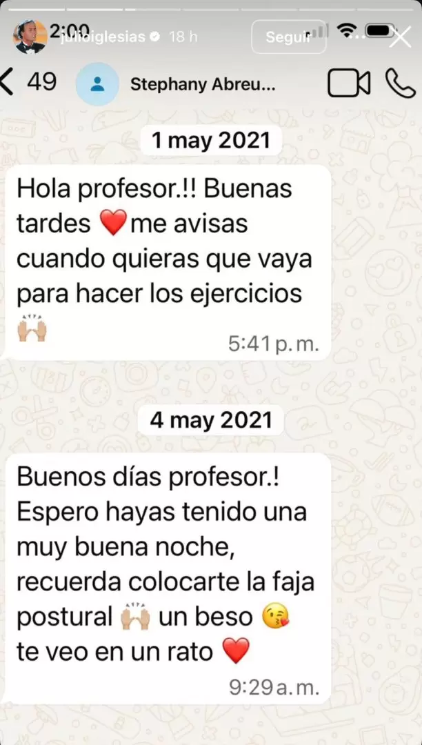 Julio Iglesias publica conversaciones con sus exempleadas