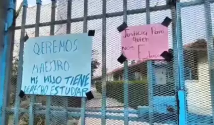 Protesta en la Telesecundaria 39