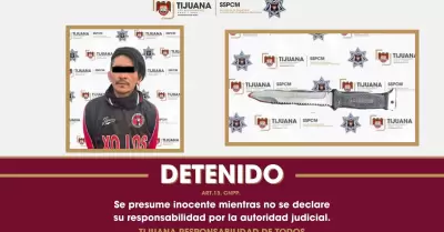 Presunto agresor con arma blanca en la colonia Libertad