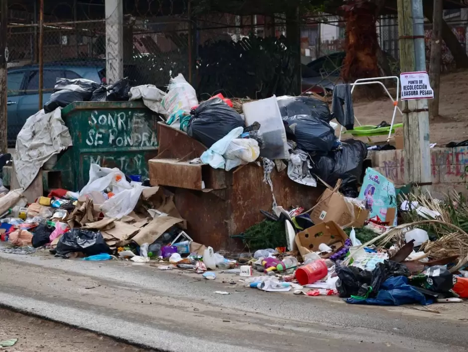 Recolección de basura y escombro