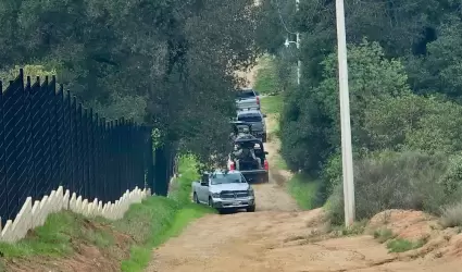 Operativo interinstitucional refuerza la seguridad en Tecate