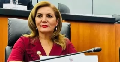 La presidenta municipal de San Quint�n, Miriam Cano N��ez