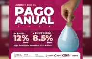 Invita Secretar�a del Agua de Baja California a aprovechar el pago anual anticipado