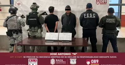 Detenidos en posesi�n de arma de fuego en Tecate