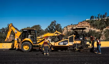 Trabajos de reencarpetado en el Nodo Independencia