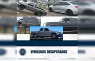 FGE recupera 9 veh�culos con reporte de robo en Tijuana