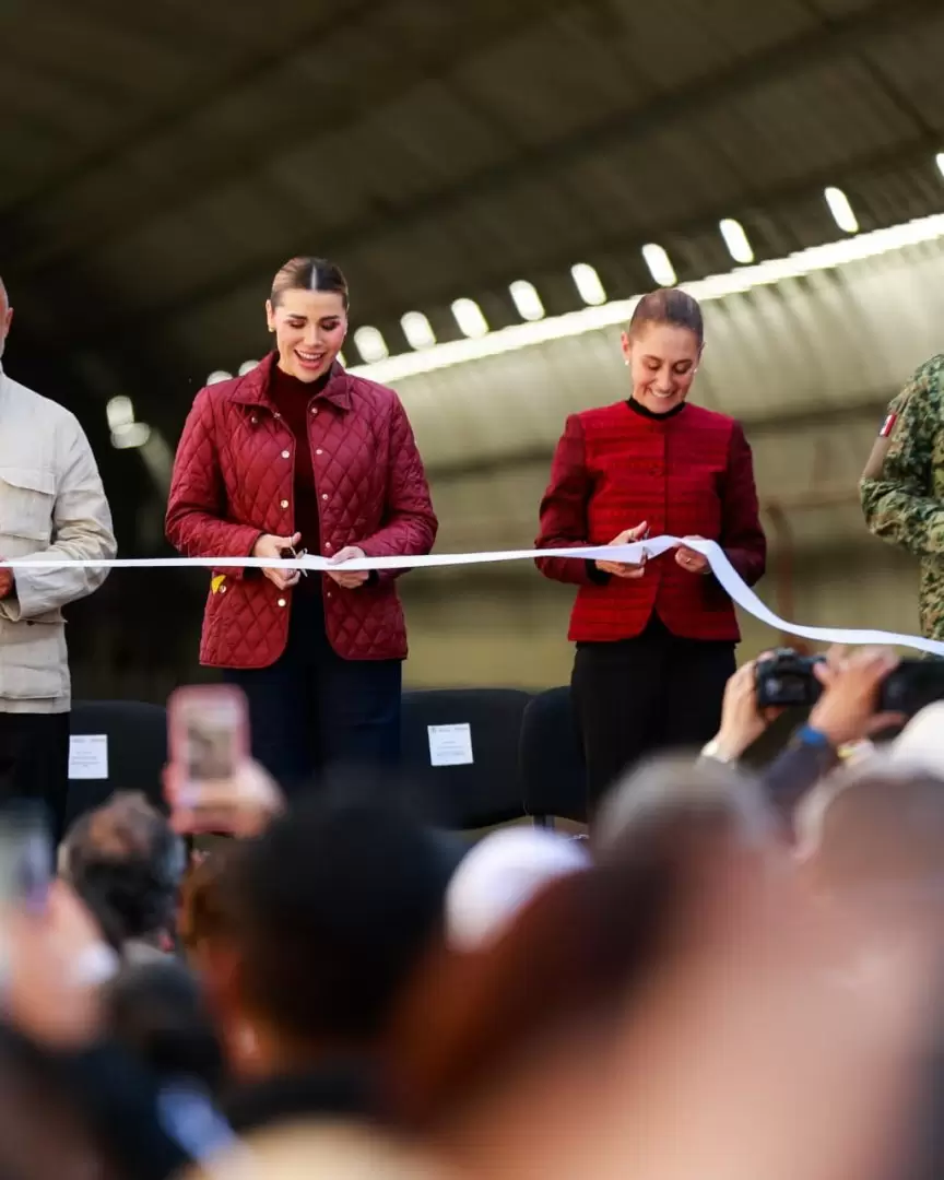 Inauguran Claudia Sheinbaum y Marina del Pilar primer tramo del Viaducto Elevado y la Universidad Rosario Castellanos