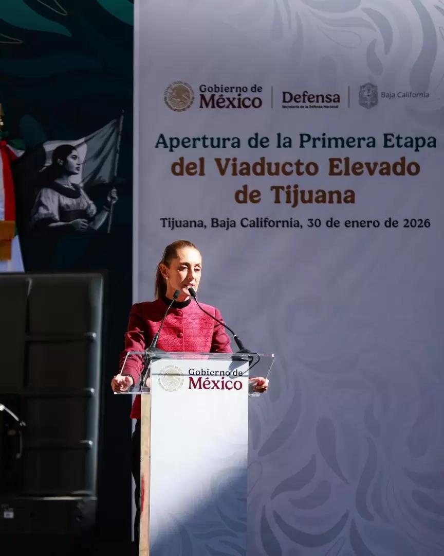 Inauguran Claudia Sheinbaum y Marina del Pilar primer tramo del Viaducto Elevado y la Universidad Rosario Castellanos