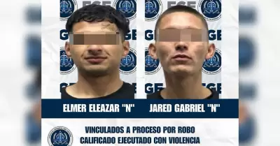 Vinculados a proceso robo calificado ejecutado con violencia en la Zona Centro