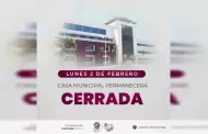 Casa Municipal permanecer� cerrada lunes 2 de febrero