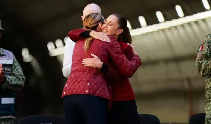 Marina del Pilar y Claudia Sheinbaum
