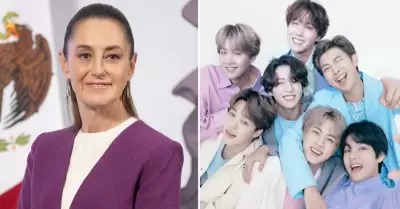 Claudia Sheinbaum y BTS