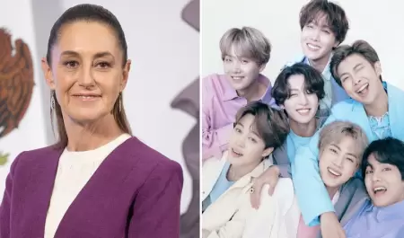 Claudia Sheinbaum y BTS