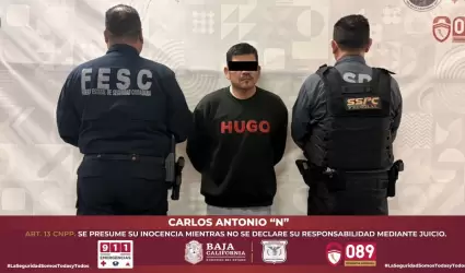 Fuerza Estatal captura a sujeto armado en Tijuana