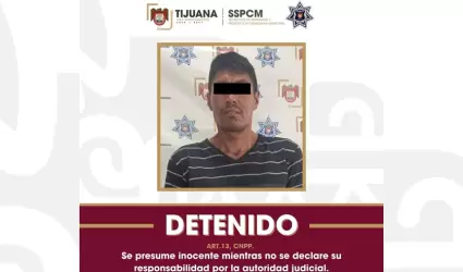 Presunto responsable de robo con violencia