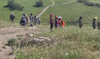 Coordinaci�n interinstitucional controla incendio en ducto de Pemex