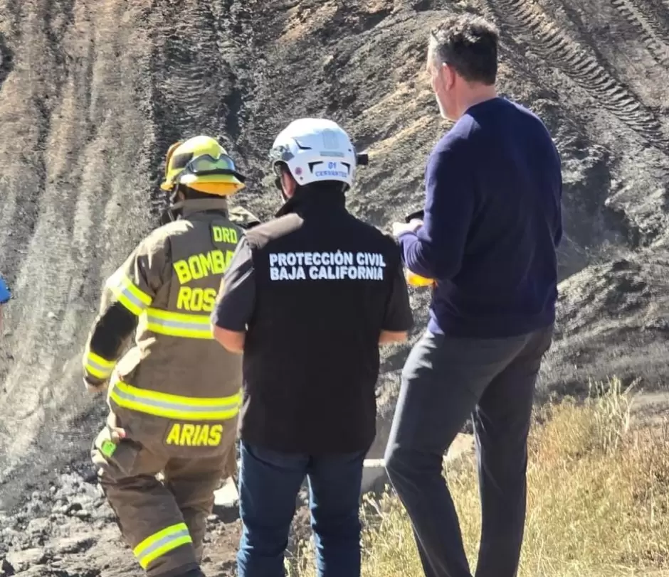 Coordinaci�n interinstitucional controla incendio en ducto de Pemex