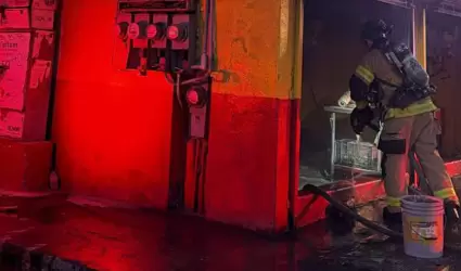 Incendio en comercio